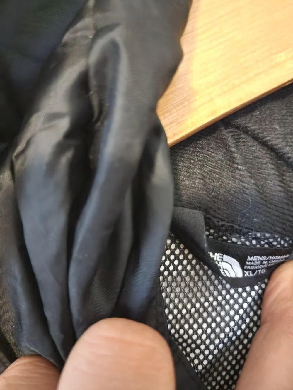 The North Face Black Nylon Hooded Full Zip Jacket